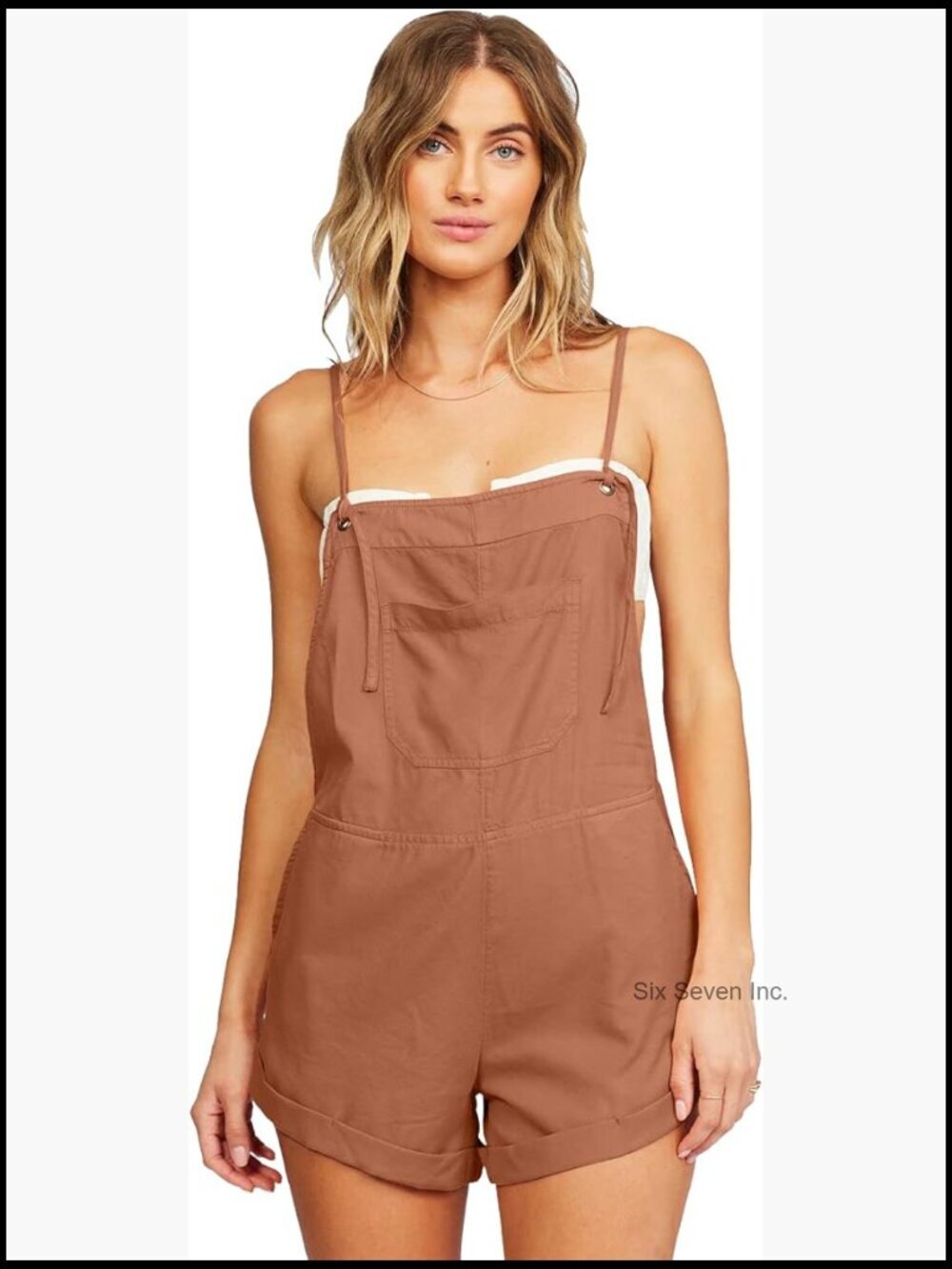 Cotton Twill Blend Romper Jumpsuit Summer